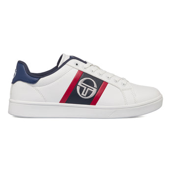 Sneakers bianche da uomo con logo ricamato Sergio Tacchini Nizza Flag LTX, Brand, SKU s324000259, Immagine 0